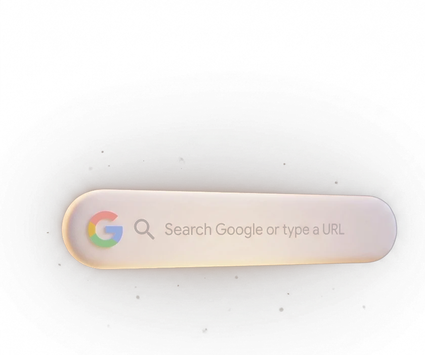 Barra de búsqueda de Google en 3D