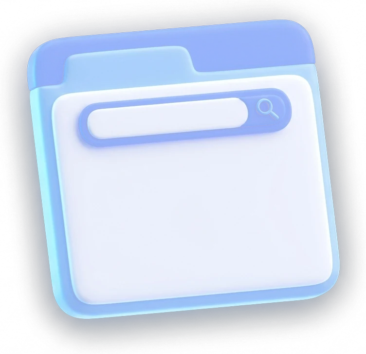 Ventana de navegador web en 3D