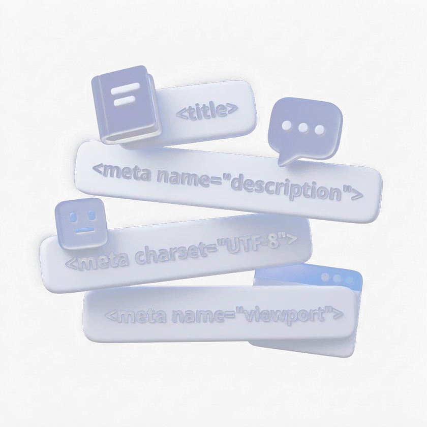 Etiquetas meta de HTML en 3D