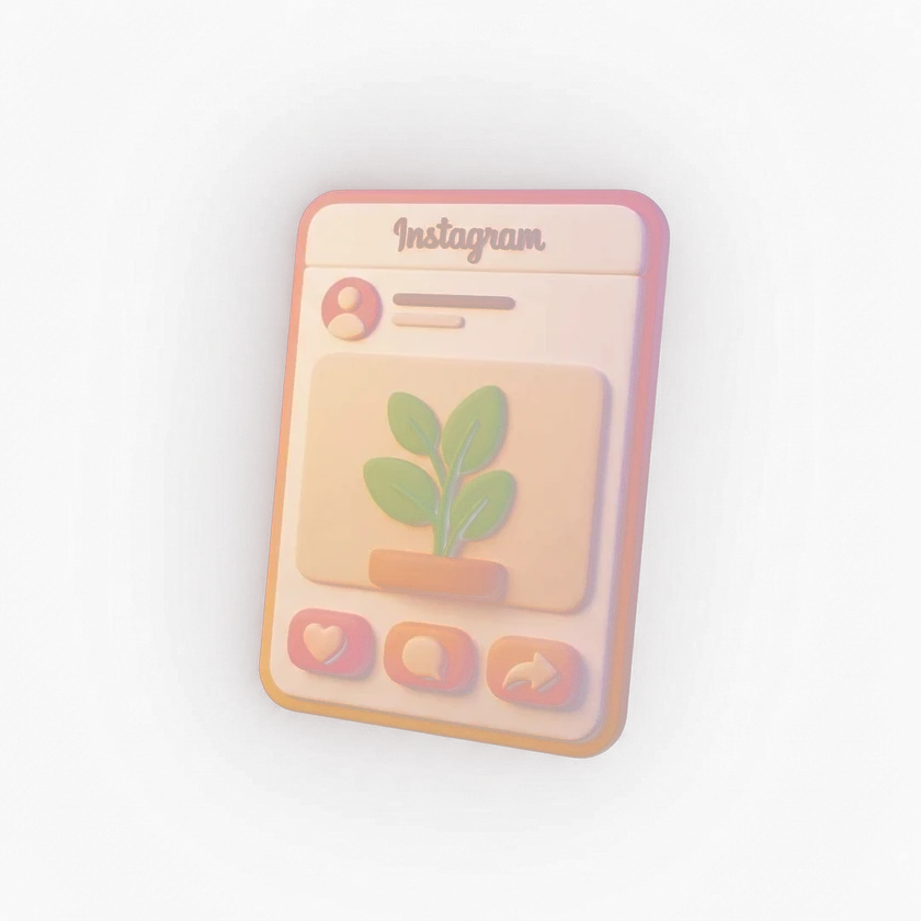 Publicación de Instagram en 3D